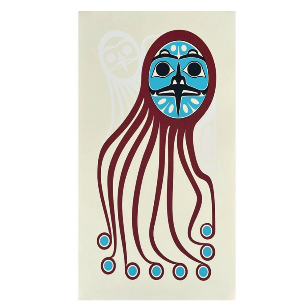 Roy Henry Vickers First Nations Octopus Framed Lithograph Print Native Art